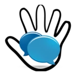 touchless chat android application logo